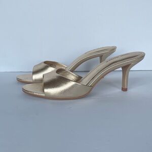 Steve Madden Gold Mule Sandals